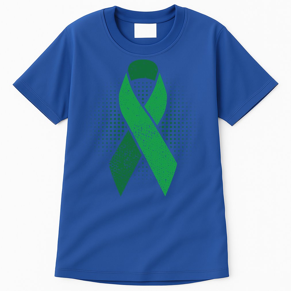 Green Ribbon Cool Gift Cerebral Palsy Awareness Funny Gift Tall T-Shirt