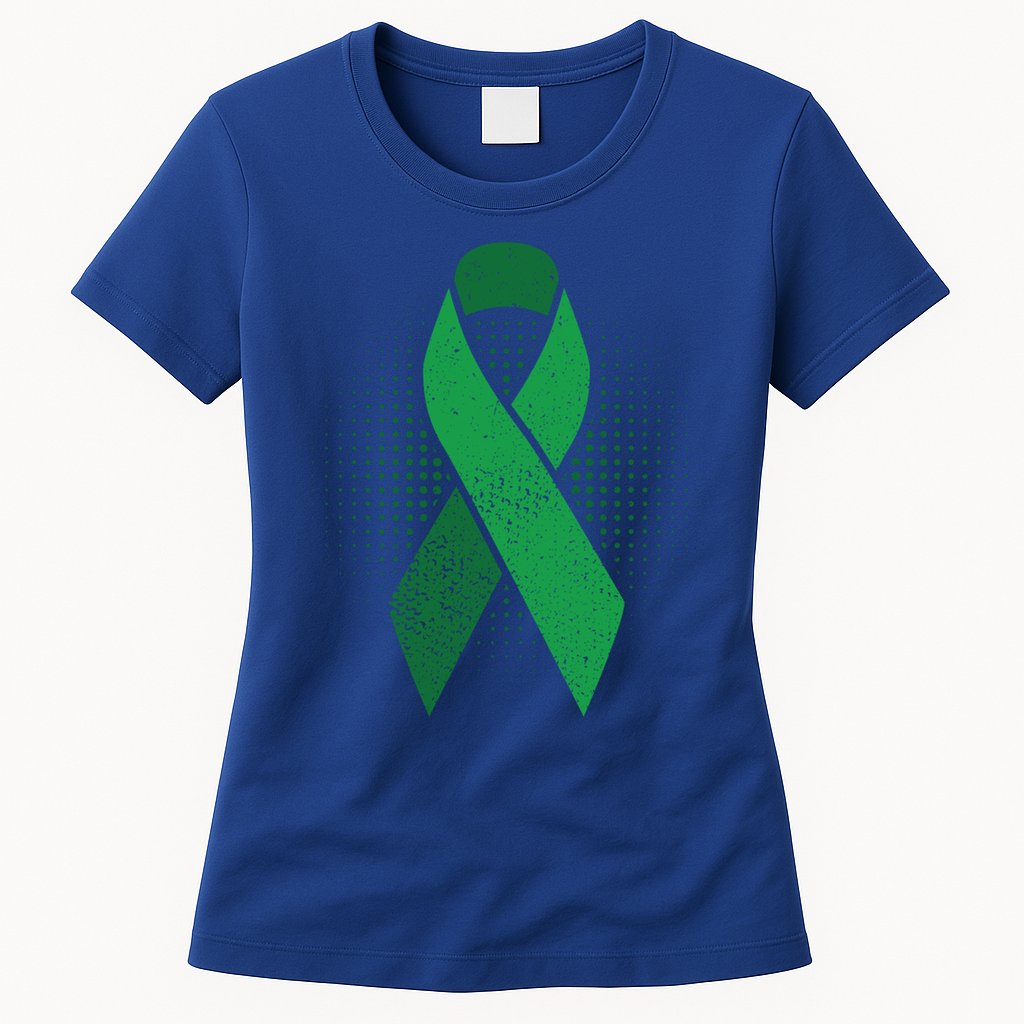 Green Ribbon Cool Gift Cerebral Palsy Awareness Funny Gift Womens T-Shirt