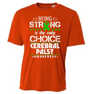 Green Ribbon Cool Gift Cerebral Palsy Awareness Cool Gift Cooling Performance Crew T-Shirt