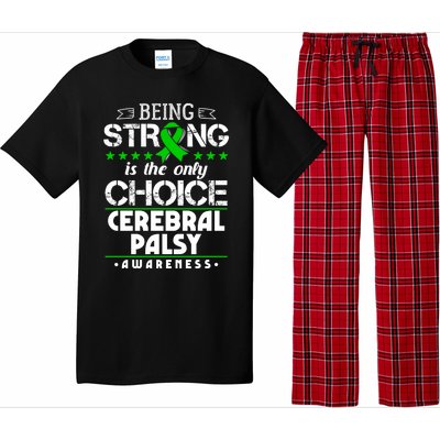 Green Ribbon Cool Gift Cerebral Palsy Awareness Cool Gift Pajama Set