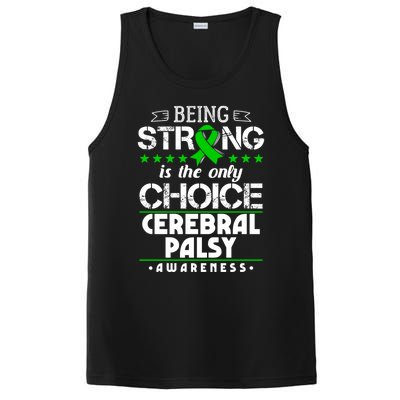 Green Ribbon Cool Gift Cerebral Palsy Awareness Cool Gift PosiCharge Competitor Tank