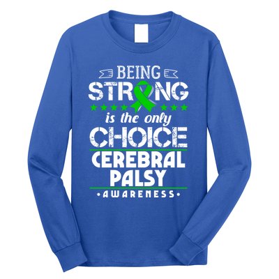 Green Ribbon Cool Gift Cerebral Palsy Awareness Cool Gift Long Sleeve Shirt