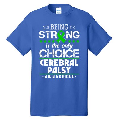 Green Ribbon Cool Gift Cerebral Palsy Awareness Cool Gift Tall T-Shirt