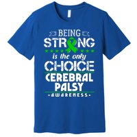 Green Ribbon Cool Gift Cerebral Palsy Awareness Cool Gift Premium T-Shirt