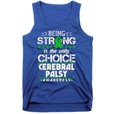 Green Ribbon Cool Gift Cerebral Palsy Awareness Cool Gift Tank Top