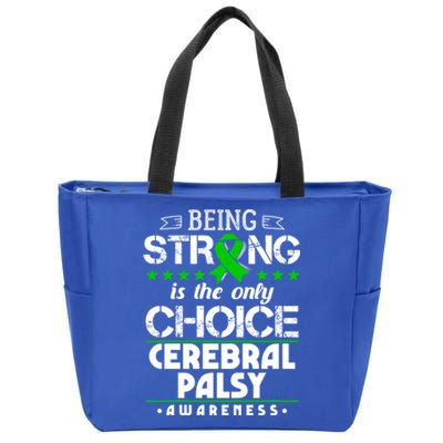 Green Ribbon Cool Gift Cerebral Palsy Awareness Cool Gift Zip Tote Bag