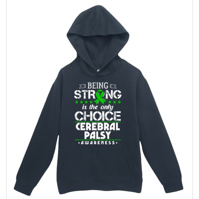 Green Ribbon Cool Gift Cerebral Palsy Awareness Cool Gift Urban Pullover Hoodie