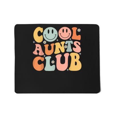 Groovy Retro Cool Aunts Club Auntie Funny Smile Happy Face Mousepad