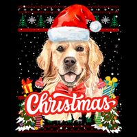 Golden Retriever Christmas Jumper Costume Idea Gift City Backpack