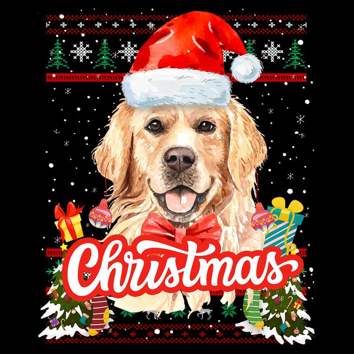 Golden Retriever Christmas Jumper Costume Idea Gift City Backpack