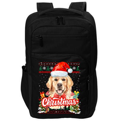 Golden Retriever Christmas Jumper Costume Idea Gift Impact Tech Backpack