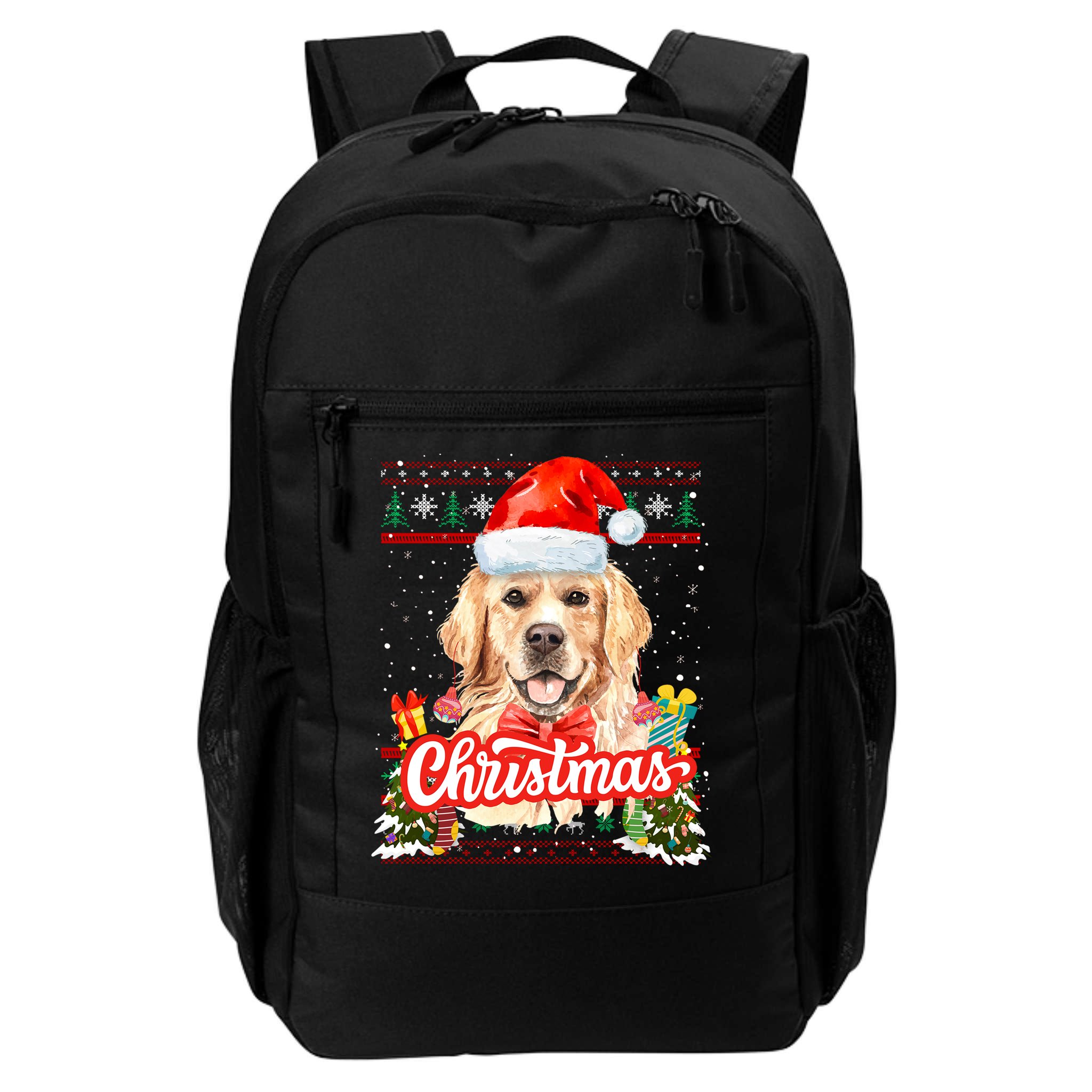 Golden Retriever Christmas Jumper Costume Idea Gift Backpack