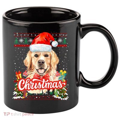 Golden Retriever Christmas Jumper Costume Idea Gift 11oz C Handle Ceramic Mug