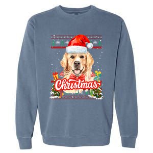 Golden Retriever Christmas Jumper Costume Idea Gift Garment-Dyed Sweatshirt