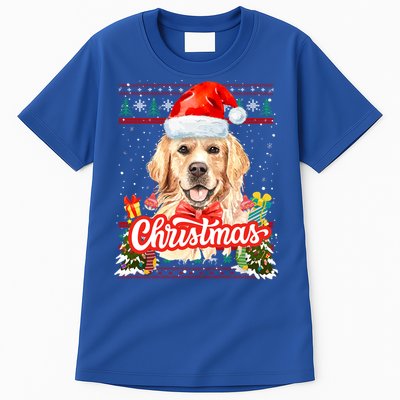 Golden Retriever Christmas Jumper Costume Idea Gift Tall T-Shirt