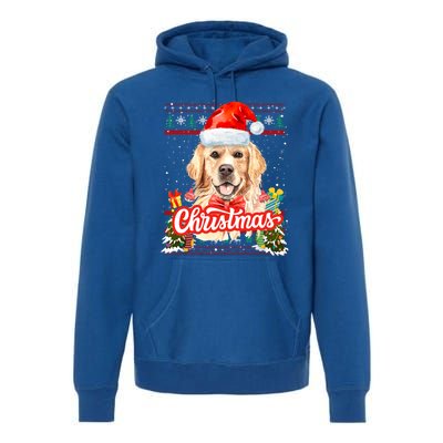 Golden Retriever Christmas Jumper Costume Idea Gift Premium Hoodie