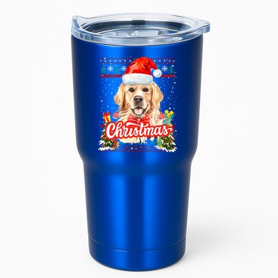 Golden Retriever Christmas Jumper Costume Idea Gift Tumbler