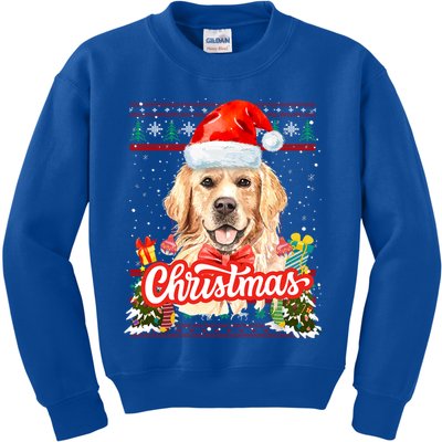Golden Retriever Christmas Jumper Costume Idea Gift Kids Sweatshirt