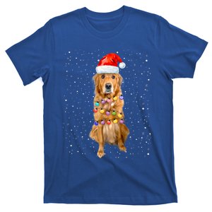 Golden Retriever Christmas Idea And Santa Hat Xmas Gift T-Shirt