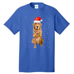 Golden Retriever Christmas Idea And Santa Hat Xmas Gift Tall T-Shirt