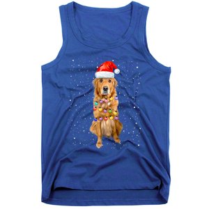 Golden Retriever Christmas Idea And Santa Hat Xmas Gift Tank Top