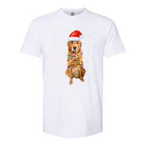 Golden Retriever Christmas Idea And Santa Hat Xmas Gift Softstyle CVC T-Shirt