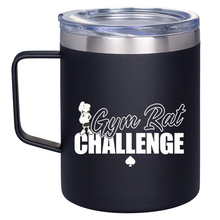 Gym Rat Challenge Champion 12oz Stainless Steel Coffee Mug