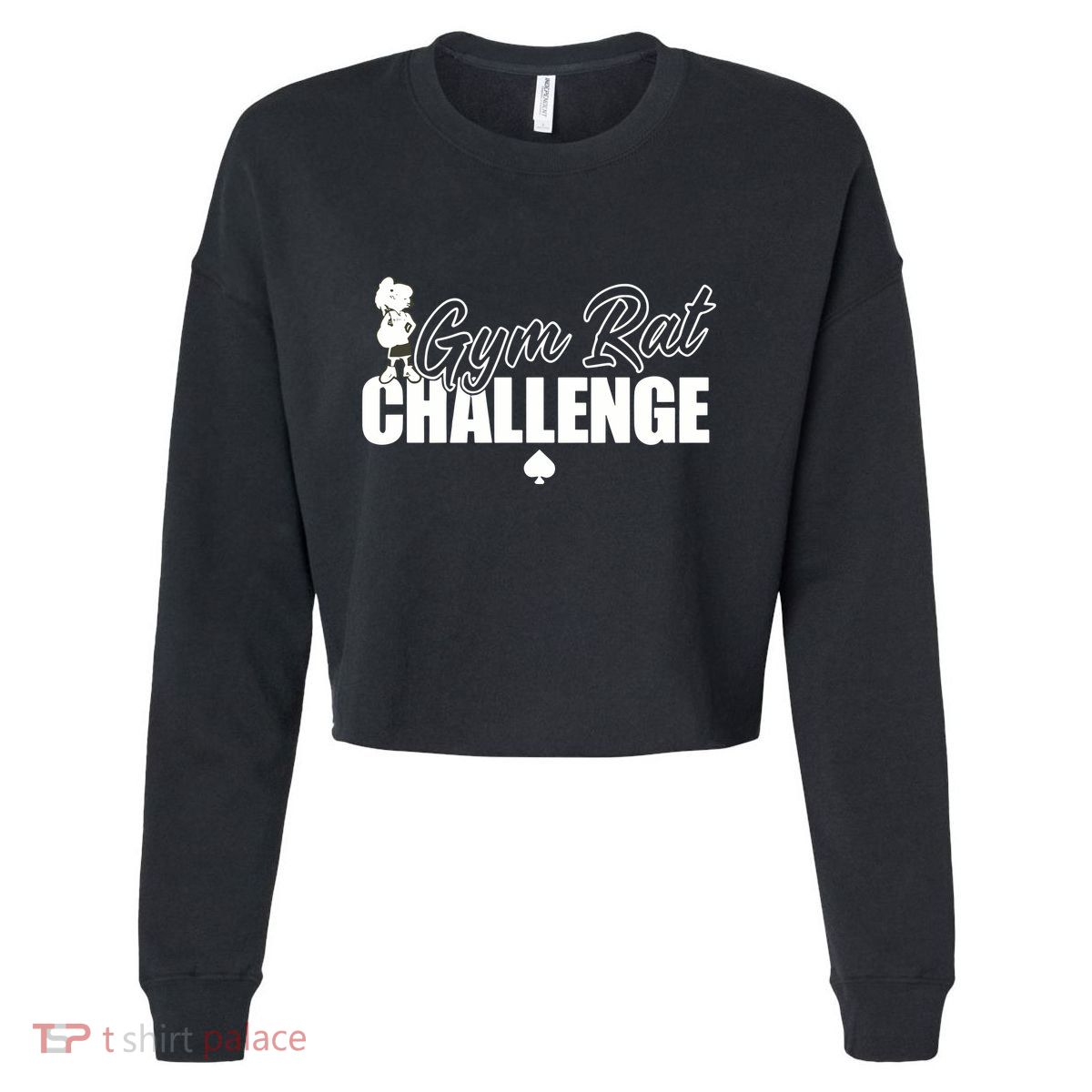 Gym Rat Challenge Champion Cropped Pullover Crew