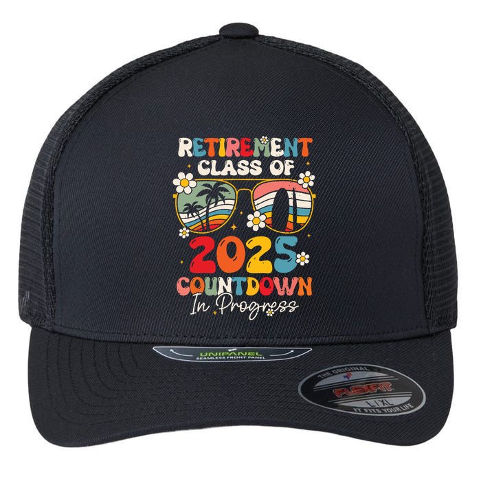 Groovy Retirement Class Of 2025 Countdown In Progress Flexfit Unipanel Trucker Cap