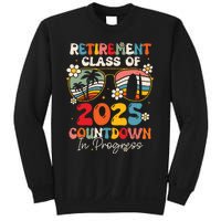 Groovy Retirement Class Of 2025 Countdown In Progress Sweatshirt