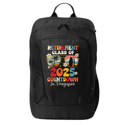 Groovy Retirement Class Of 2025 Countdown In Progress City Backpack