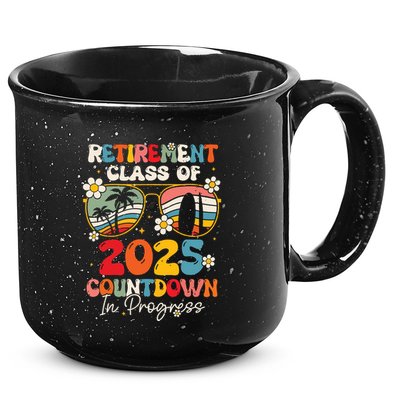 Groovy Retirement Class Of 2025 Countdown In Progress 15oz Campfire Ceramic Mug