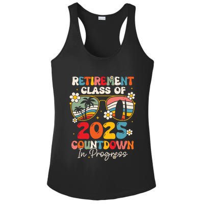 Groovy Retirement Class Of 2025 Countdown In Progress Ladies PosiCharge Competitor Racerback Tank