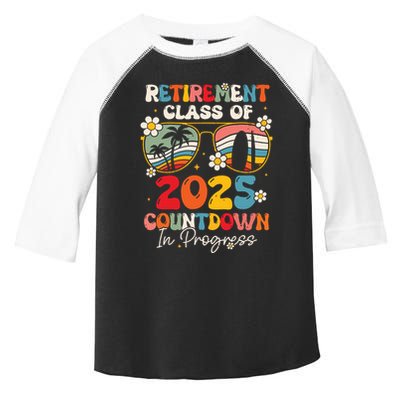 Groovy Retirement Class Of 2025 Countdown In Progress Toddler Fine Jersey T-Shirt