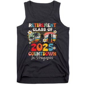 Groovy Retirement Class Of 2025 Countdown In Progress Tank Top