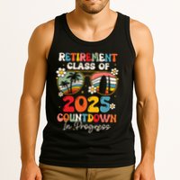 Groovy Retirement Class Of 2025 Countdown In Progress Tank Top