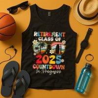 Groovy Retirement Class Of 2025 Countdown In Progress Tank Top