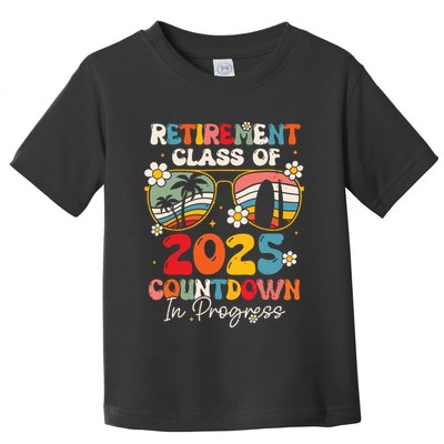Groovy Retirement Class Of 2025 Countdown In Progress Toddler T-Shirt