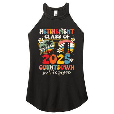 Groovy Retirement Class Of 2025 Countdown In Progress Women's Perfect Tri Rocker Tank