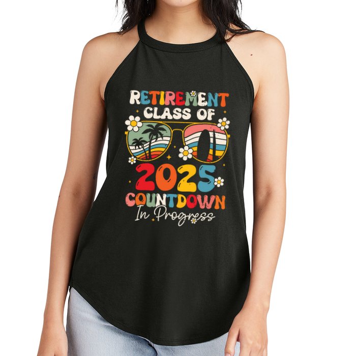 Groovy Retirement Class Of 2025 Countdown In Progress Women's Perfect Tri Rocker Tank
