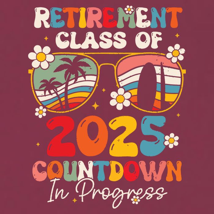 Groovy Retirement Class Of 2025 Countdown In Progress 16oz Travel Tumbler