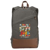Groovy Retirement Class Of 2025 Countdown In Progress Cotton Canvas Backpack