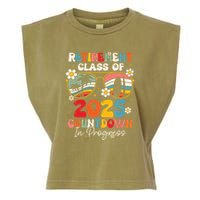 Groovy Retirement Class Of 2025 Countdown In Progress Garment-Dyed Women's Muscle Tee