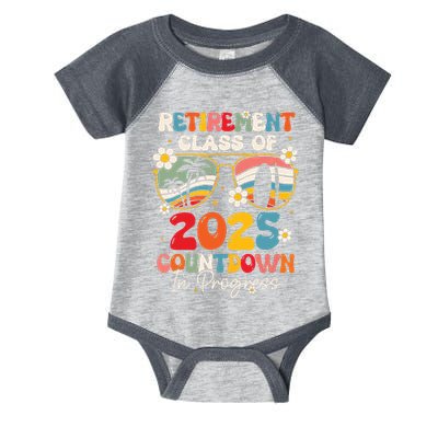 Groovy Retirement Class Of 2025 Countdown In Progress Infant Baby Jersey Bodysuit
