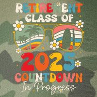 Groovy Retirement Class Of 2025 Countdown In Progress Legacy Tie Dye Trucker Hat