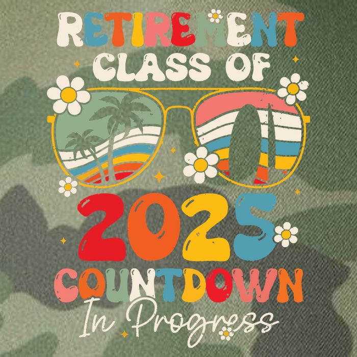 Groovy Retirement Class Of 2025 Countdown In Progress Legacy Tie Dye Trucker Hat