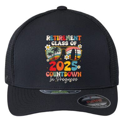 Groovy Retirement Class Of 2025 Countdown In Progress Flexfit Unipanel Trucker Cap