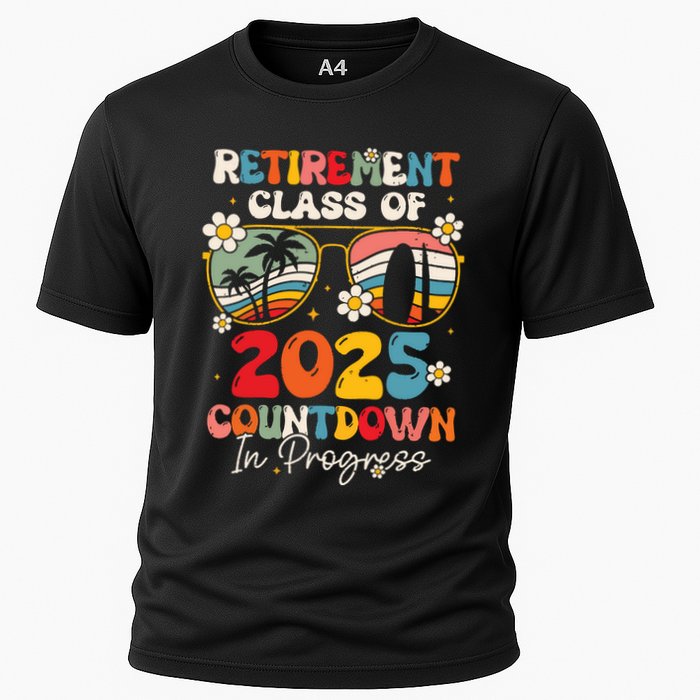 Groovy Retirement Class Of 2025 Countdown In Progress Performance Shirt