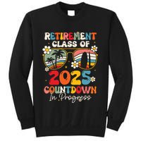 Groovy Retirement Class Of 2025 Countdown In Progress Sweatshirt
