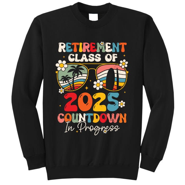 Groovy Retirement Class Of 2025 Countdown In Progress Sweatshirt